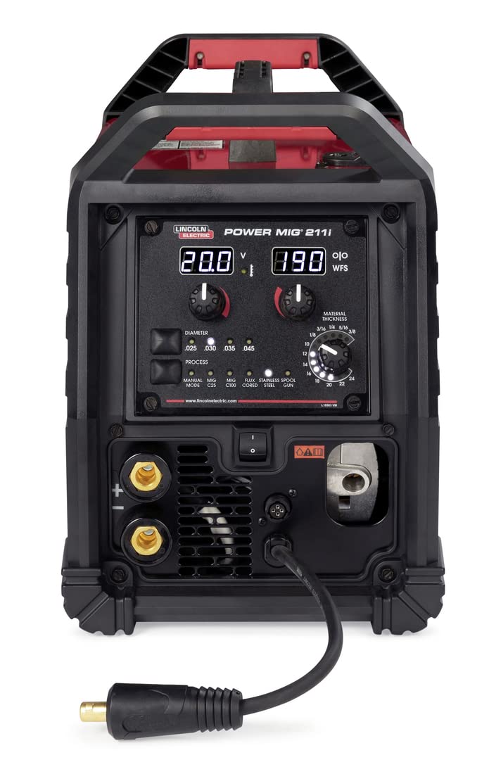 Lincoln Electric Power MIG 211i MIG Welder – Dual-Voltage 120/230 V
